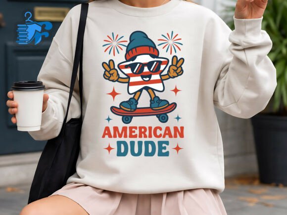 American Dude SVG for T-Shirt Designs and Graphics