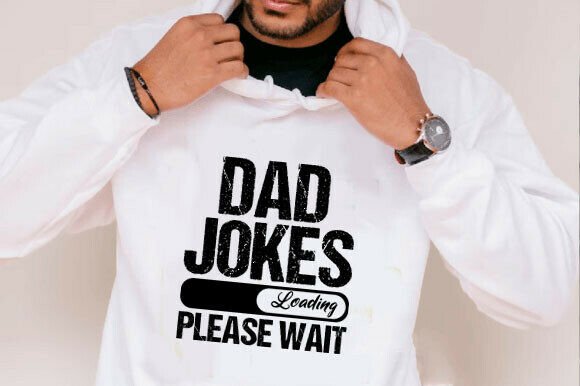 Dad Jokes Loading SVG for T-Shirt Designs