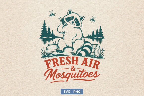 Fresh Air and Mosquitoes SVG for T-Shirt Designs
