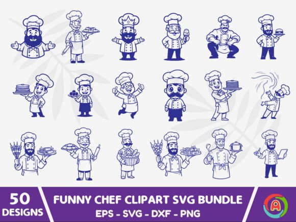 Funny Chef SVG Bundle for Branding and Packaging