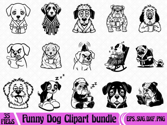 Funny Dog SVG Bundle for Cricut – Graphics for T-Shirt Designs