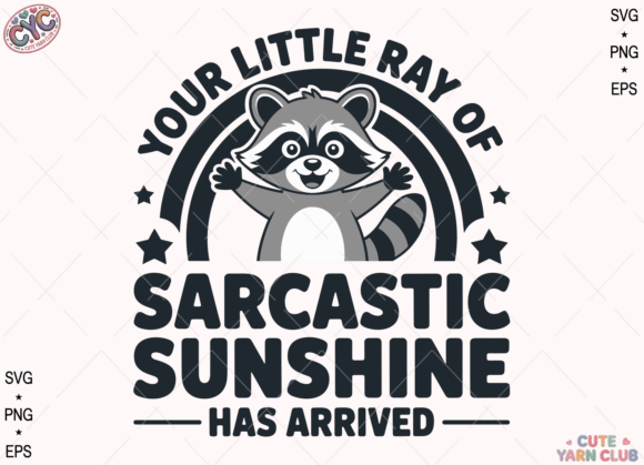 Funny Raccoon SVG PNG for T-Shirt Designs and Graphics