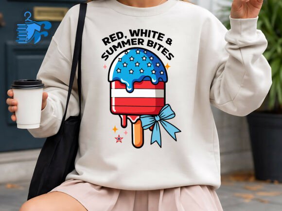 Patriotic Popsicle SVG for T-Shirt Designs and Graphics