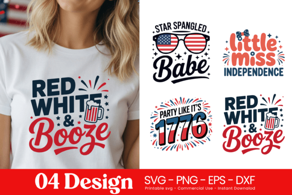 Red White Booze Funny Quotes SVG PNG for Blog and Web Graphics
