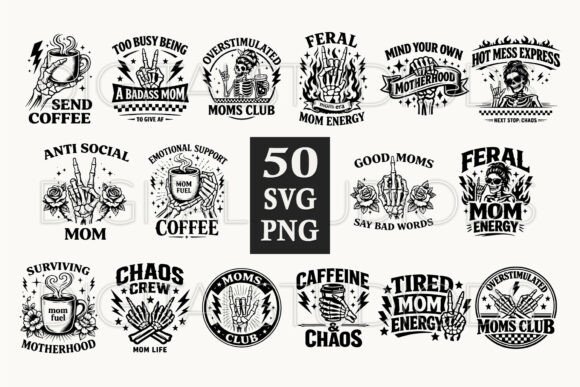 Sarcastic Mom SVG Bundle for Local Business Branding