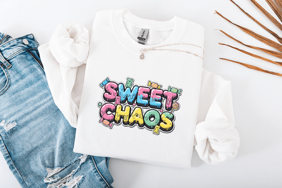 Sweet Chaos SVG Funny Kawaii Candy Graphics for T-Shirt Designs
